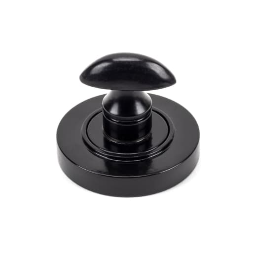 From The Anvil Black Round Thumbturn Set (Plain)