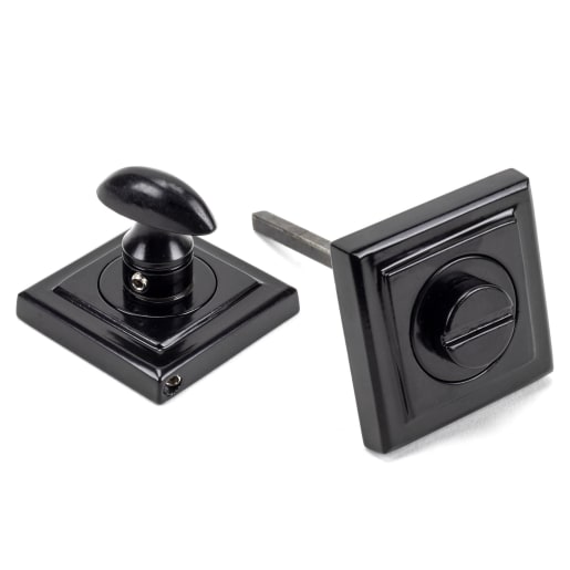 From The Anvil Black Round Thumbturn Set (Square)