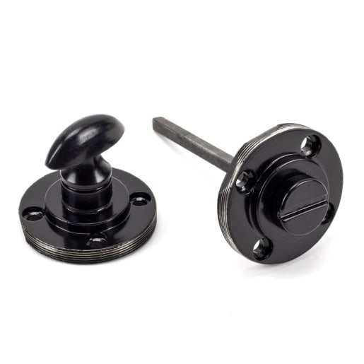 From The Anvil Black Round Thumbturn Set (Square)