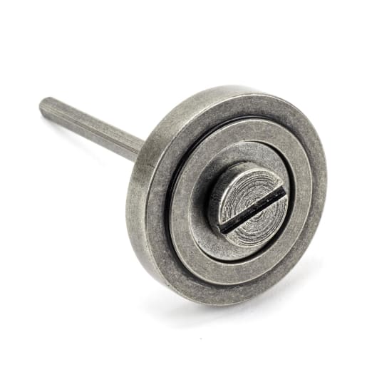 From The Anvil Pewter Round Thumbturn Set (Art Deco)