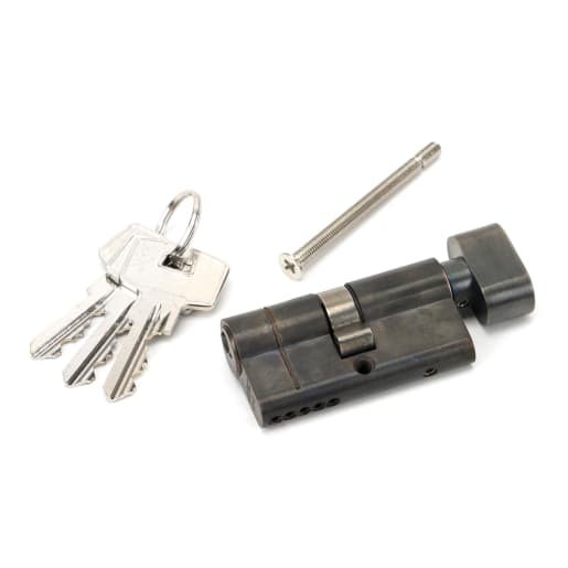 From The Anvil Aged Bronze 30/30 5pin Euro Cylinder/Thumbturn