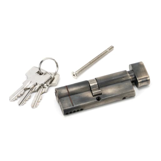 From The Anvil Pewter 40/40 5pin Euro Cylinder/Thumbturn