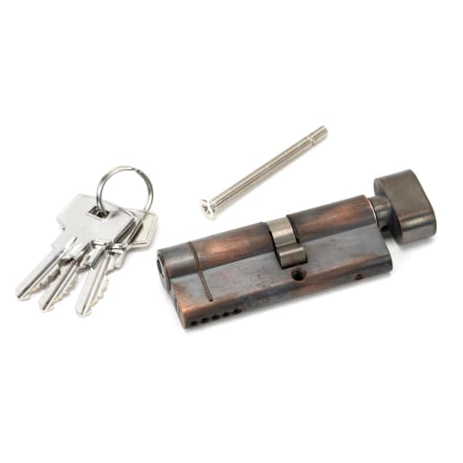 From The Anvil Aged Bronze 35T/45 5pin Euro Cylinder/Thumbturn