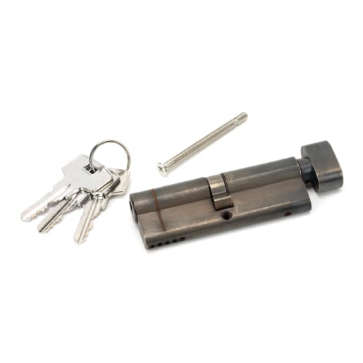 From The Anvil Pewter 45/45 5pin Euro Cylinder/Thumbturn