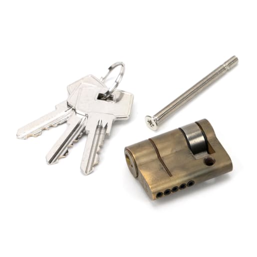 From The Anvil Aged Brass 30/10 5pin Single Cylinder