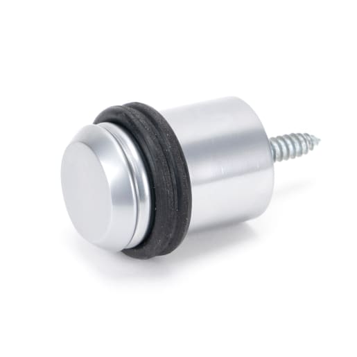 From The Anvil Satin Chrome Floor Mounted Door Stop