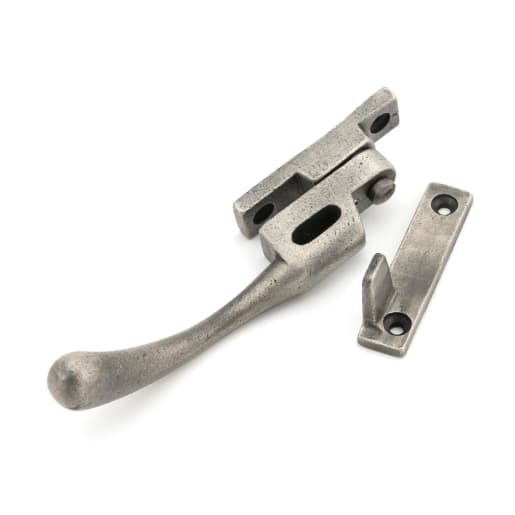 From The Anvil Antique Pewter Night-Vent Locking Peardrop Fastener - LH