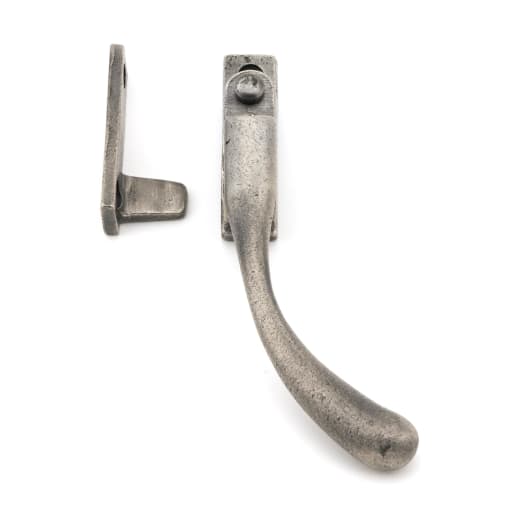 From The Anvil Antique Pewter Night-Vent Locking Peardrop Fastener - RH
