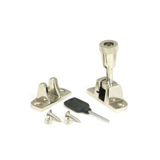 From The Anvil Polished Nickel Brompton Brighton Fastener (Radiused)