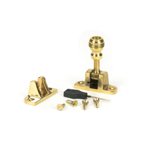 From The Anvil Polished Brass Prestbury Brighton Fastener (Radiused)