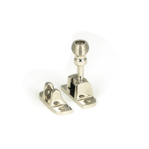 From The Anvil Polished Nickel Beehive Brighton Fastener (Radiused)