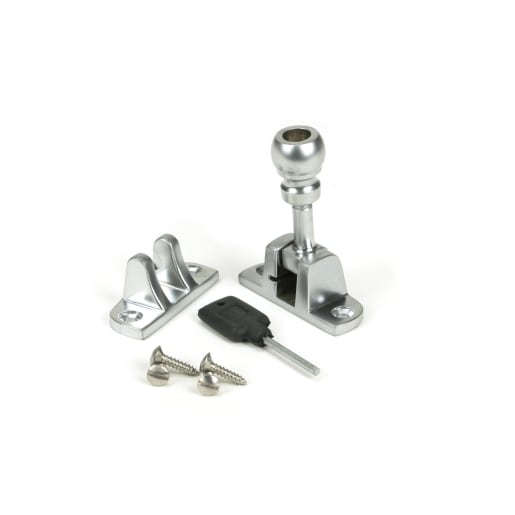 From The Anvil Satin Chrome Mushroom Brighton Fastener (Radiused)
