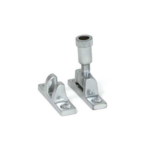 From The Anvil Satin Chrome Brompton Brighton Fastener - Narrow (Square)