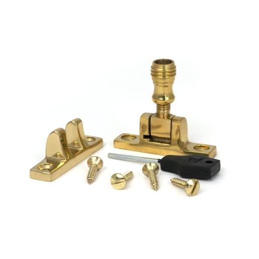 From The Anvil Polished Brass Prestbury Brighton Fastener - Narrow (Square)