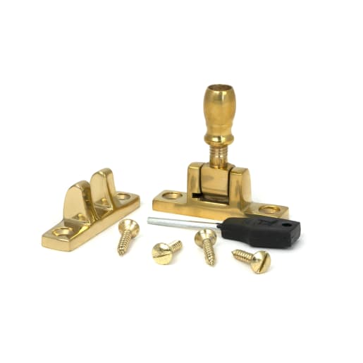 From The Anvil Polished Brass Mushroom Brighton Fastener - Narrow (Square)
