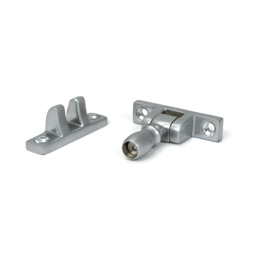 From The Anvil Satin Chrome Mushroom Brighton Fastener - Narrow (Square)