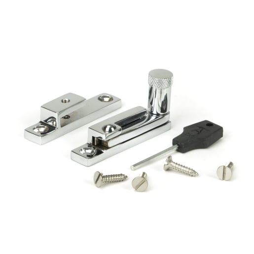 From The Anvil Polished Chrome Brompton Quadrant Fastener - Narrow