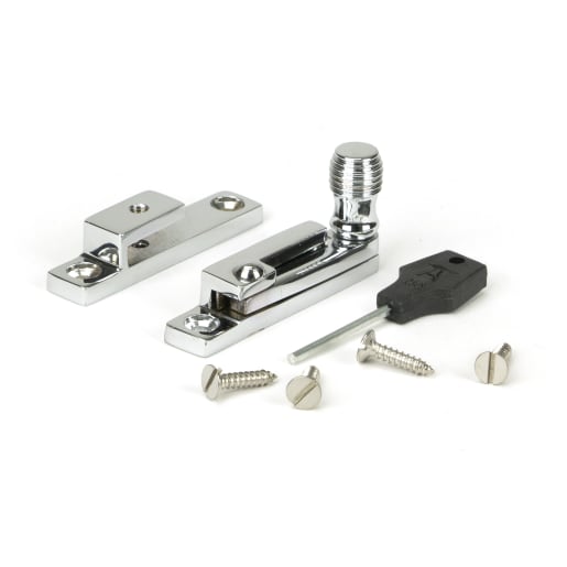 From The Anvil Polished Chrome Beehive Quadrant Fastener - Narrow