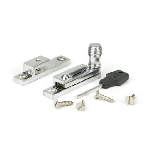 From The Anvil Satin Chrome Beehive Quadrant Fastener - Narrow