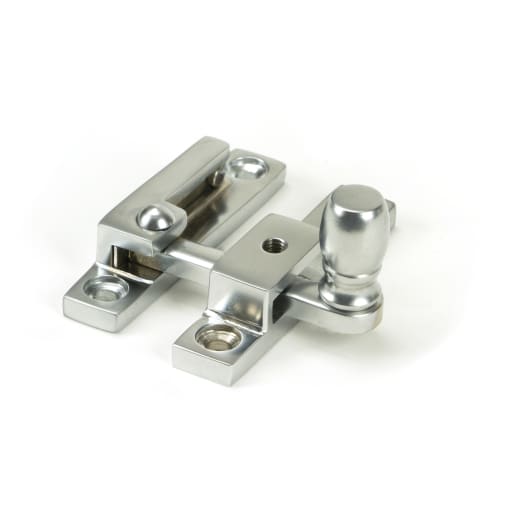 From The Anvil Satin Chrome Mushroom Quadrant Fastener - Narrow
