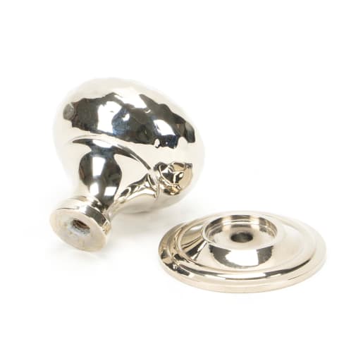 From the Anvil Hammered Mushroom Cabinet Knob 32mm Polished Nickel