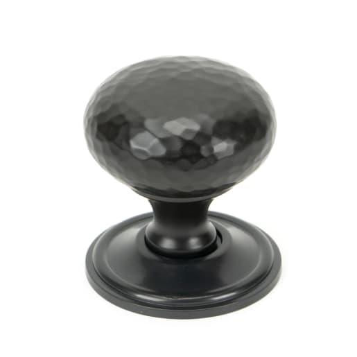 From The Anvil Aged Bronze Hammered Mushroom Cabinet Knob 38mm