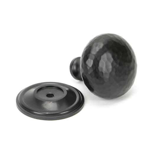From The Anvil Aged Bronze Hammered Mushroom Cabinet Knob 38mm