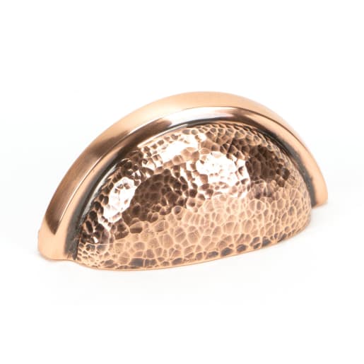 From The Anvil Polished Bronze Hammered Regency Concealed Drawer Pull