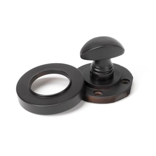 From The Anvil Aged Bronze Round Thumbturn Set (Plain)