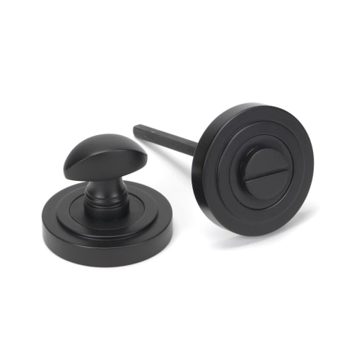 From The Anvil Aged Bronze Round Thumbturn Set (Art Deco)