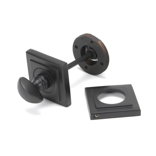 From The Anvil Aged Bronze Round Thumbturn Set (Square)
