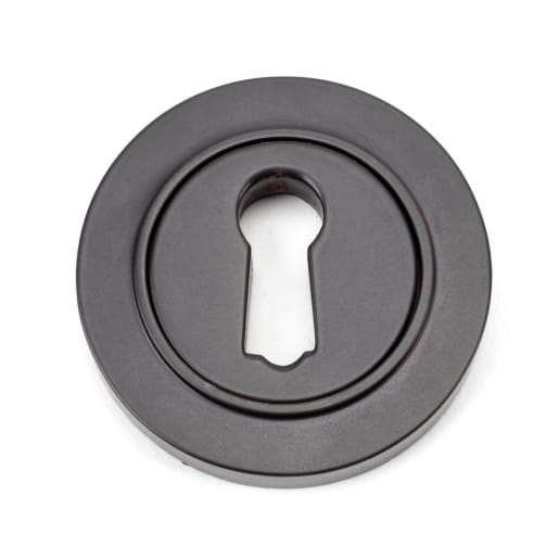 From The Anvil Aged Bronze Round Escutcheon (Plain)