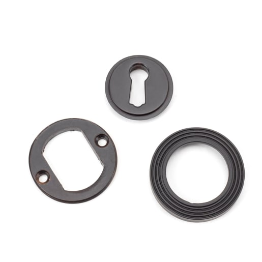 From The Anvil Aged Bronze Round Escutcheon (Beehive)