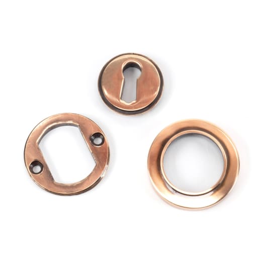 From The Anvil Polished Bronze Round Escutcheon (Plain)