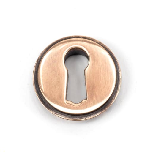 From The Anvil Polished Bronze Round Escutcheon (Plain)