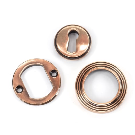 From The Anvil Polished Bronze Round Escutcheon (Beehive)