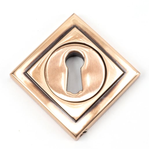 From The Anvil Polished Bronze Round Escutcheon (Square)