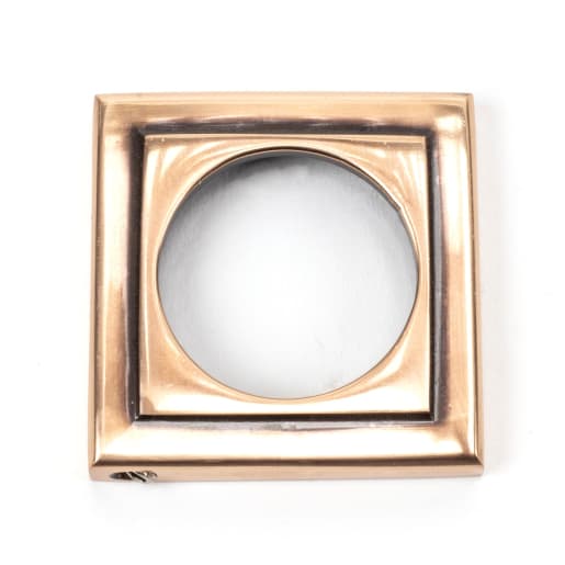 From The Anvil Polished Bronze Round Escutcheon (Square)