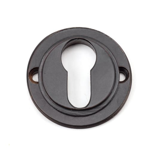 From The Anvil Aged Bronze Round Euro Escutcheon (Plain)