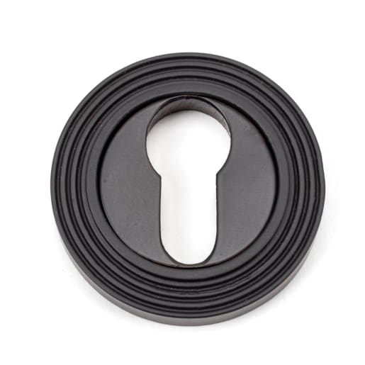 From The Anvil Aged Bronze Round Euro Escutcheon (Beehive)