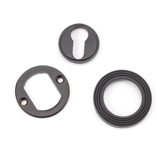 From The Anvil Aged Bronze Round Euro Escutcheon (Beehive)