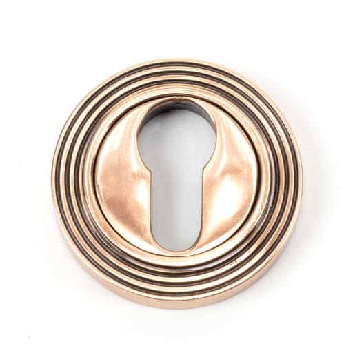 From The Anvil Polished Bronze Round Euro Escutcheon (Beehive)