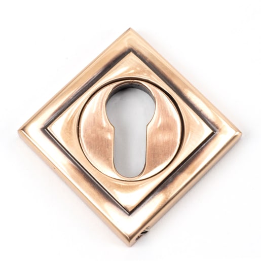 From The Anvil Polished Bronze Round Euro Escutcheon (Square)
