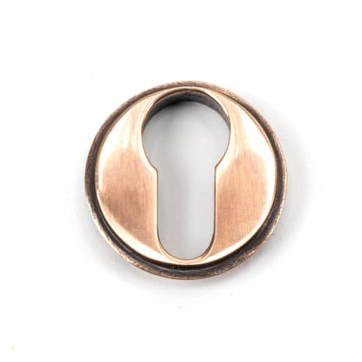 From The Anvil Polished Bronze Round Euro Escutcheon (Square)