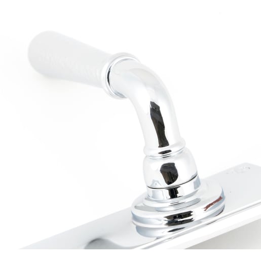 From The Anvil Polished Chrome Hammered Newbury Lever Bathroom Set