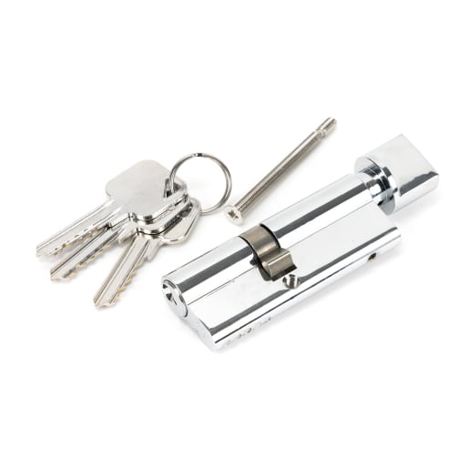 From The Anvil Polished Chrome 35/45T 5pin Euro Cylinder/Thumbturn