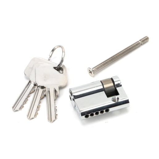 From The Anvil Polished Chrome 30/10 5pin Single Cylinder
