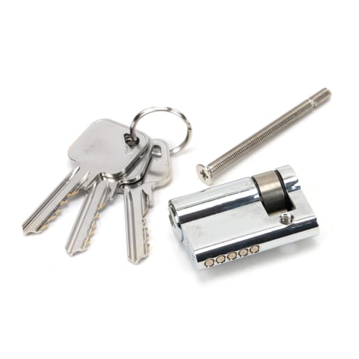 From The Anvil Polished Chrome 35/10 5pin Single Cylinder