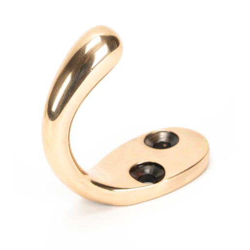 From The Anvil Polished Bronze Celtic Single Robe Hook