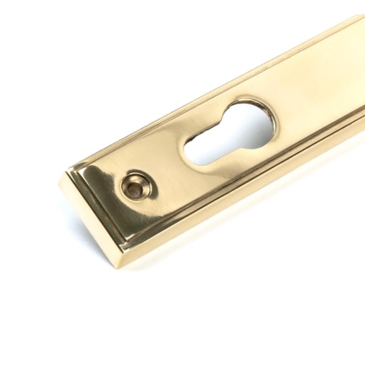 From The Anvil Polished Brass Newbury Slimline Lever Espag. Lock Set